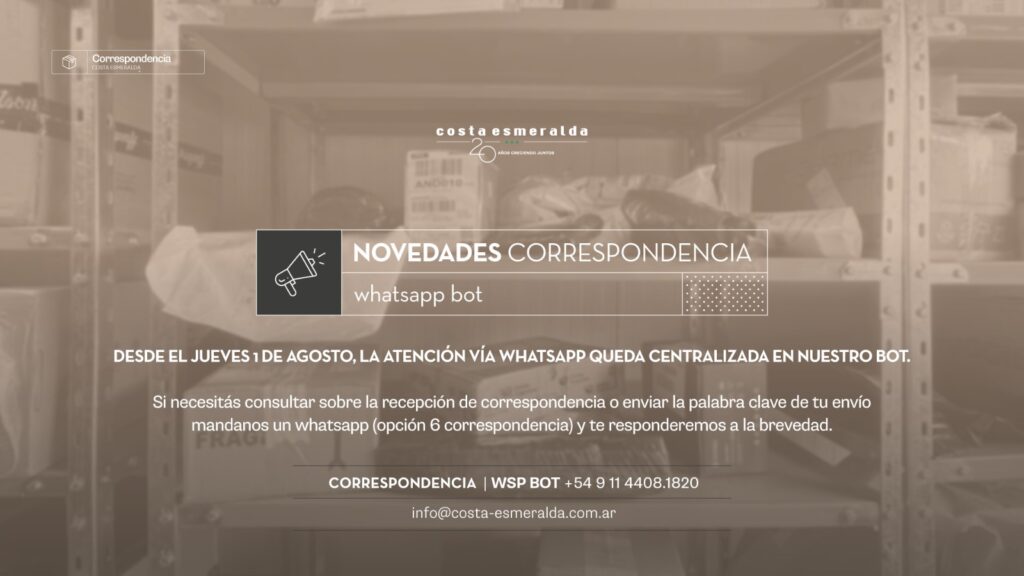 Depósito de correspondencia de Costa Esmeralda